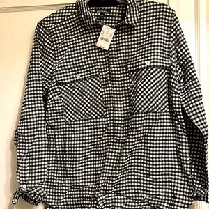 Jcrew NWT pullover flannel with zipper size small